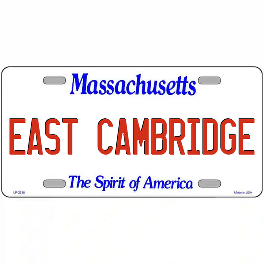 East Cambridge Massachusetts Metal Sign