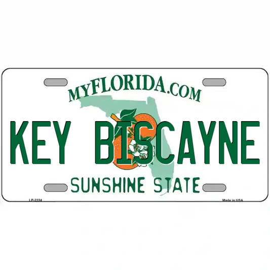 Key Biscayne Florida Metal Sign
