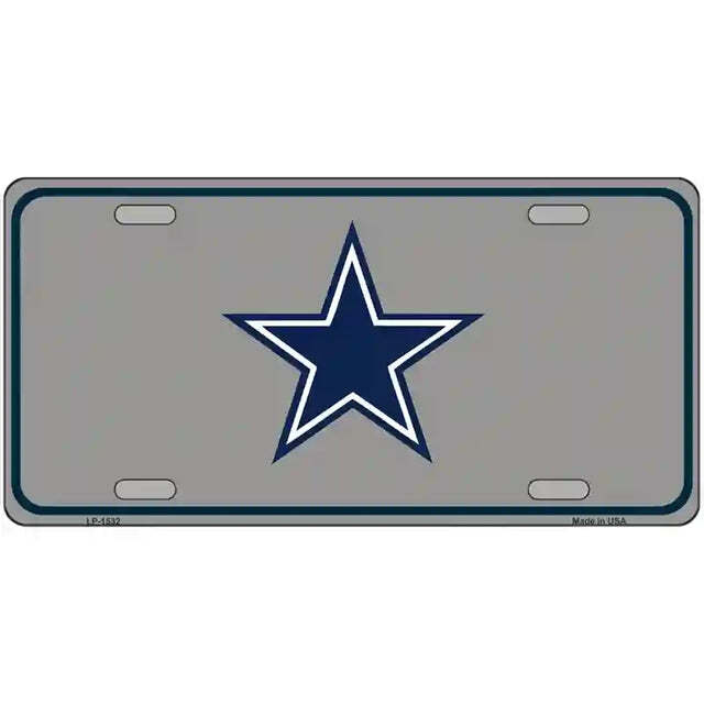 Blue Star Dark Gray Metal Sign