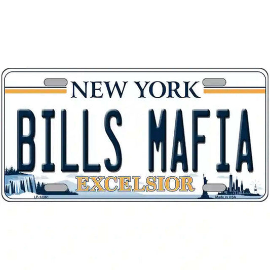 Bills Mafia New York Excelsior Metal Sign