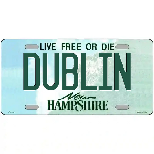 Dublin New Hampshire Metal Sign