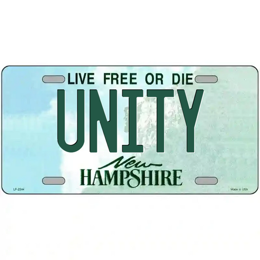 Unity New Hampshire Metal Sign