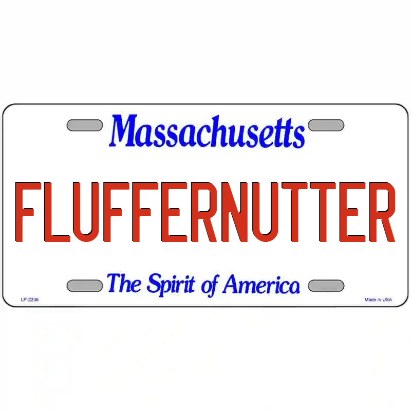 Fluffernutter Massachusetts Metal Sign