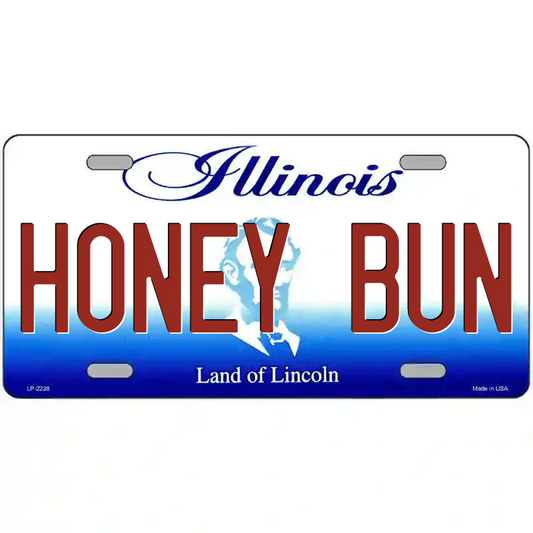 Honey Bun Illinois Metal Sign