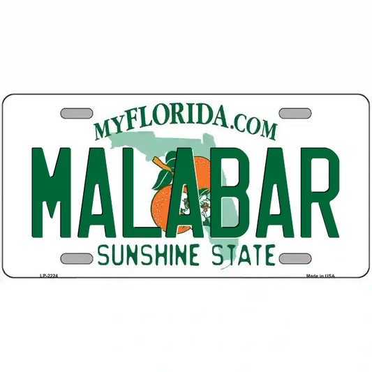 Malabar Florida Metal Sign
