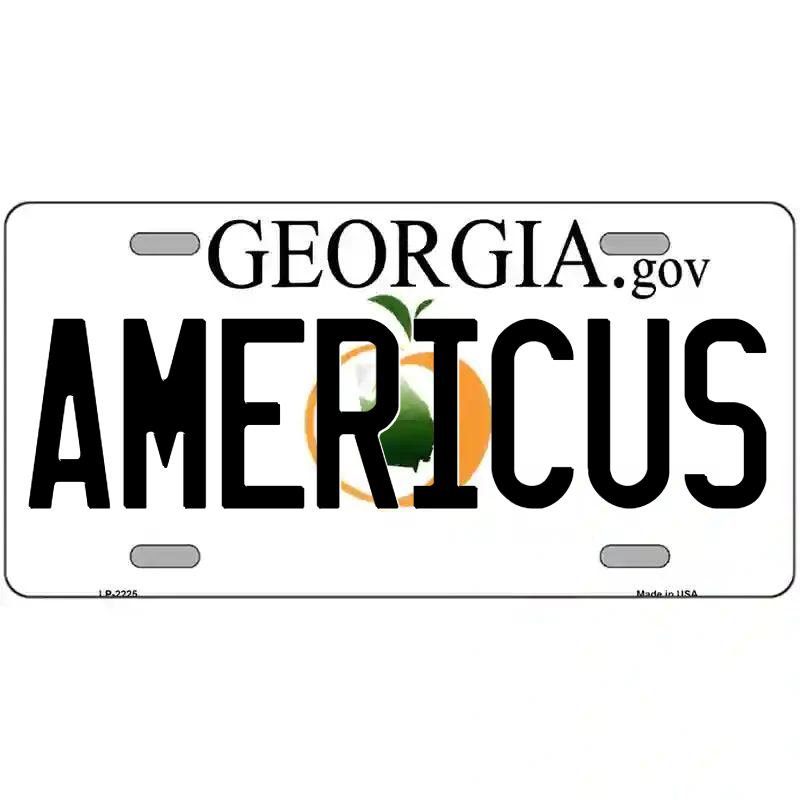 Americus Georgia Metal Sign