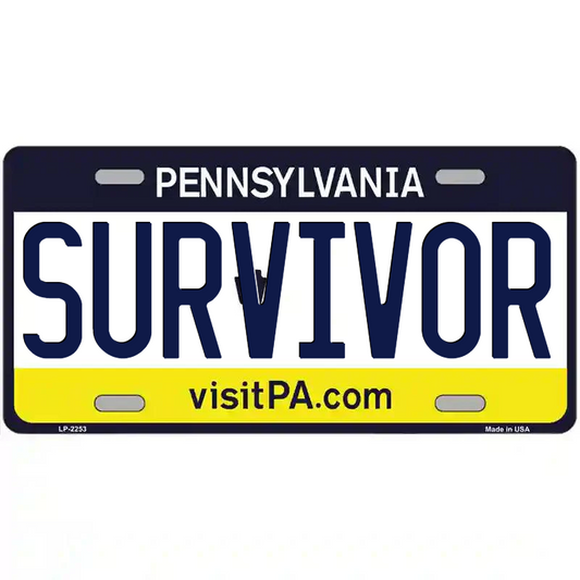 Survivor Pennsylvania Metal Sign