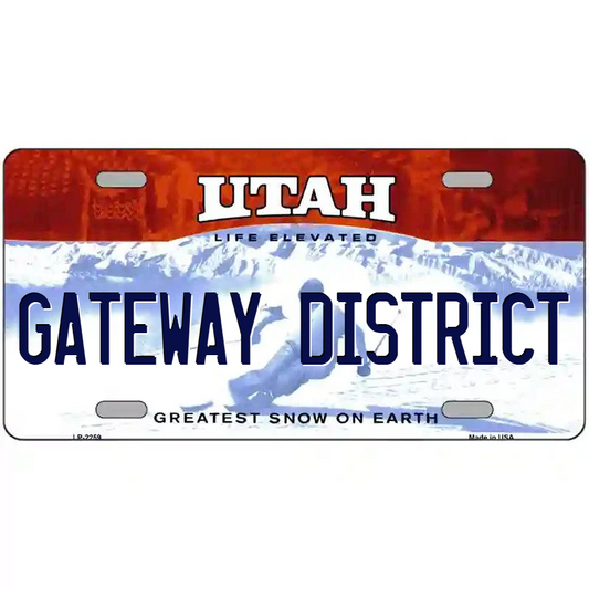 Gateway District Utah Metal Sign