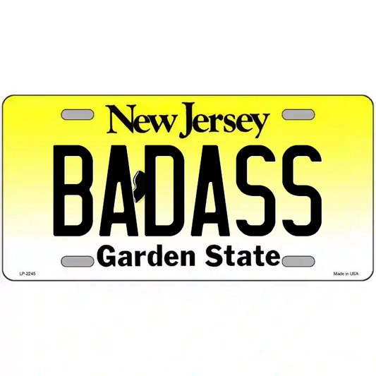 Bada$$ New Jersey Metal Sign