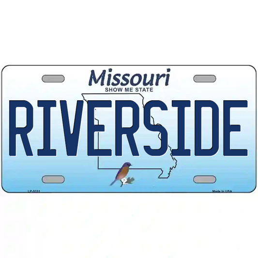 Riverside Missouri Metal Sign