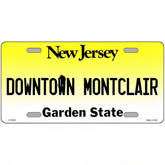 Downtown MontclairNew Jersey Metal Sign