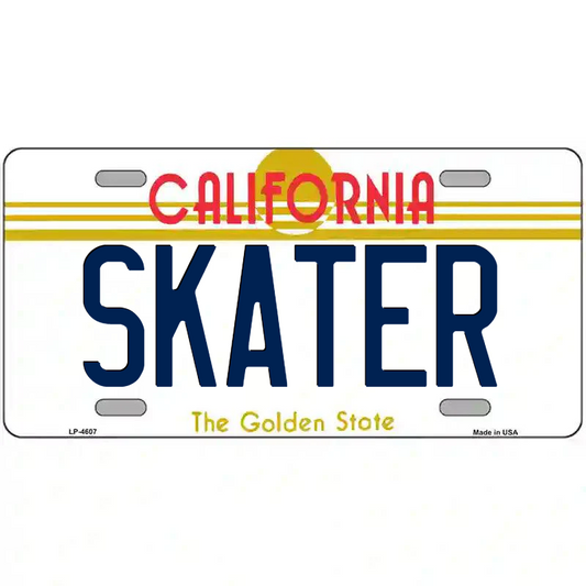 Skater California Metal Sign