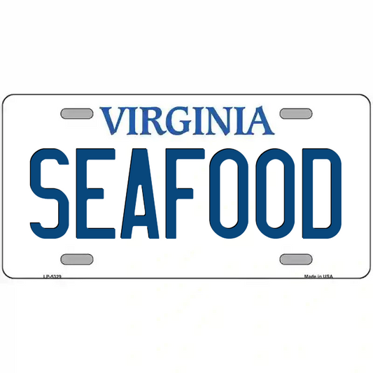 Seafood Virginia Metal Sign