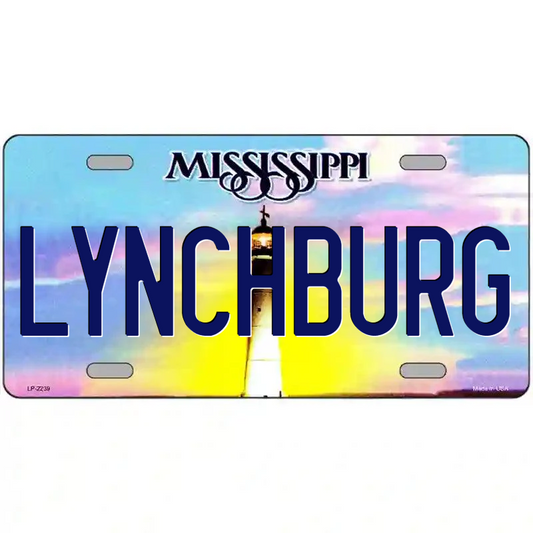 Lynchburg Mississippi Metal Sign