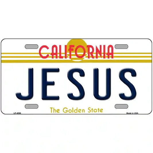 Jesus California Metal Sign