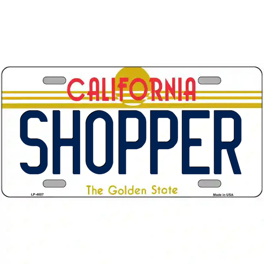 Shopper California Metal Sign