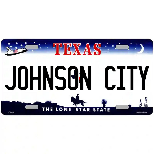 Johnson City Texas Metal Sign