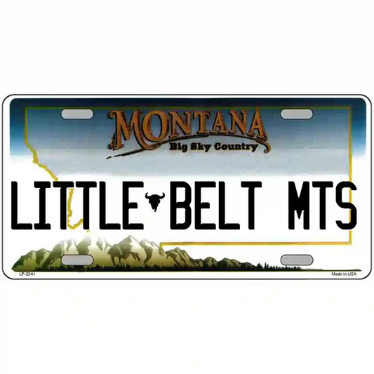 Little Belt Mountains Montana Metal Sign