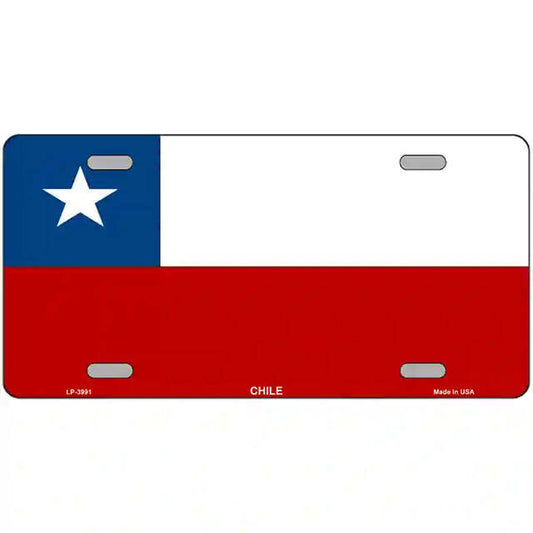Chile Flag Metal Sign