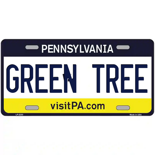 Green Tree Pennsylvania Metal Sign