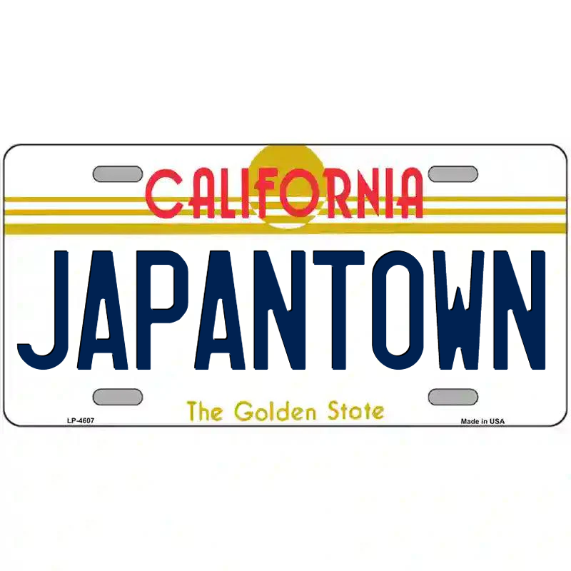 Japantown California Metal Sign
