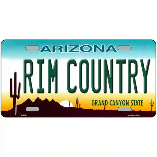 Rim Country Arizona Metal Sign