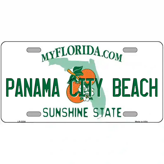 Panama City Beach Florida Metal Sign
