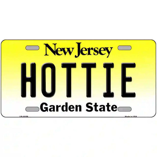 Hottie New Jersey Metal Sign