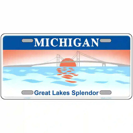 Michigan Great Lakes Splendor Metal Sign