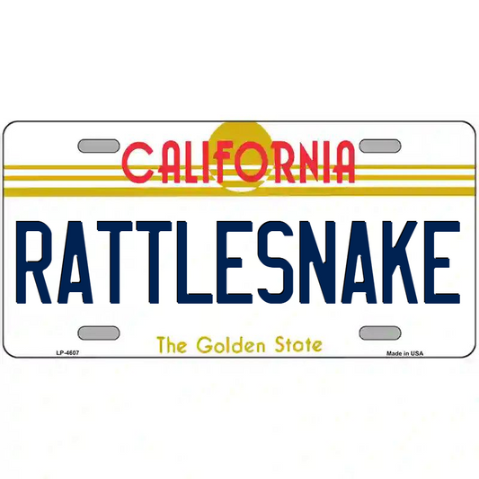 Rattlesnake California Metal Sign
