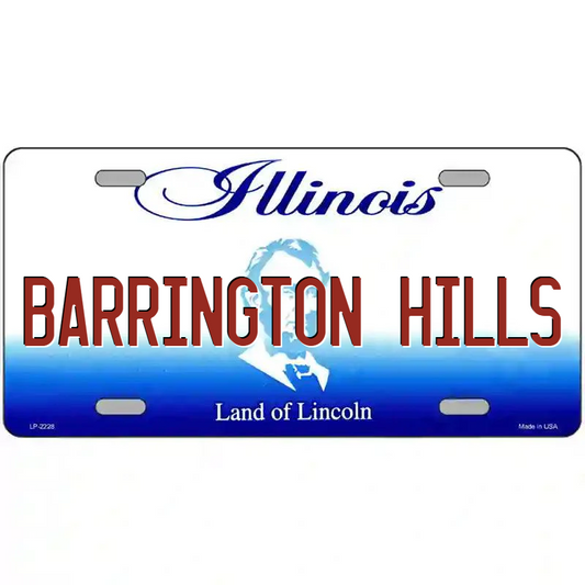 Barrington Hills Illinois Metal Sign