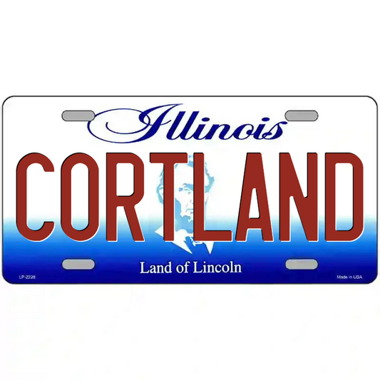 Cortland Illinois Metal Sign