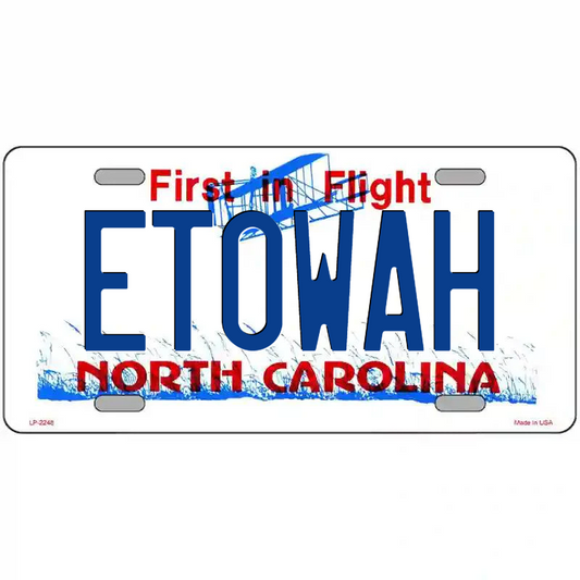 Etowah North Carolina Metal Sign