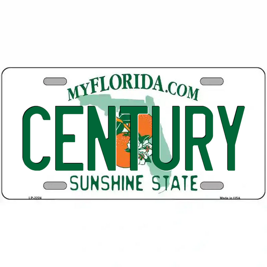 Century Florida Metal Sign