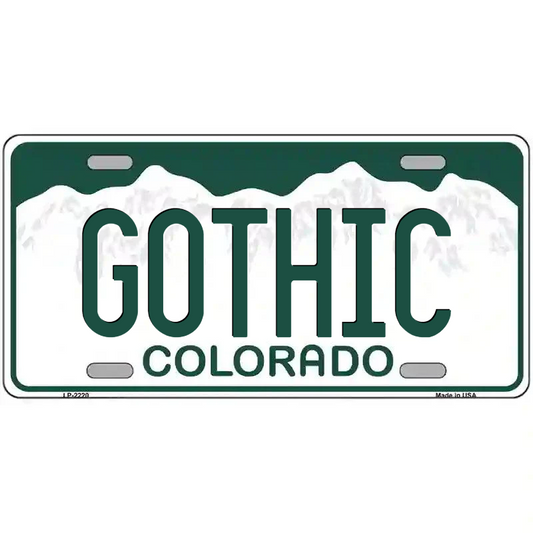 Gothic Colorado Metal Sign