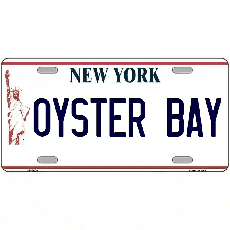 Oyster Bay New York Statue of Liberty Metal Sign