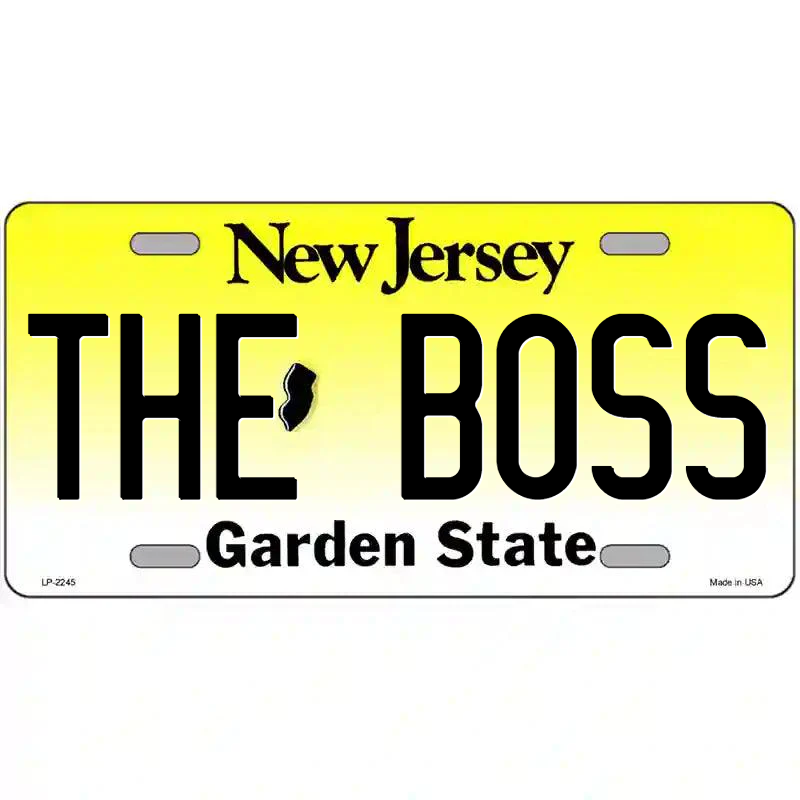 The Boss New Jersey Metal Sign