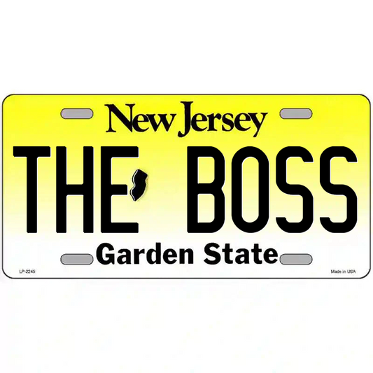 The Boss New Jersey Metal Sign