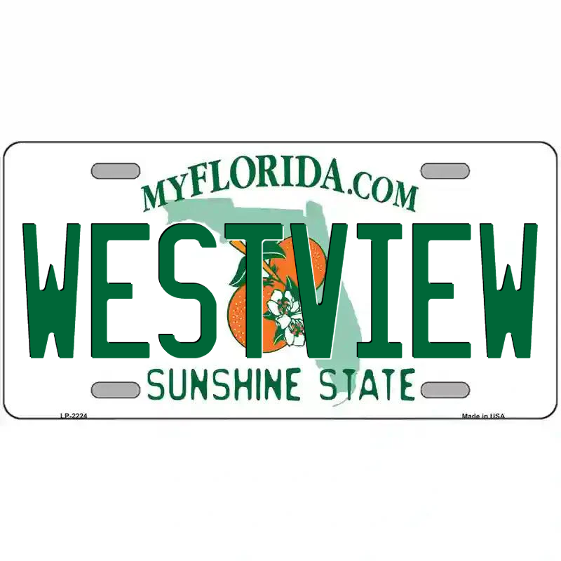 Westview Florida Metal Sign