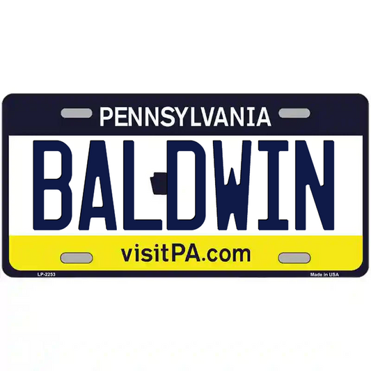Baldwin Pennsylvania Metal Sign