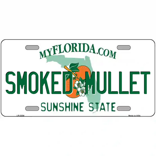 Smoked Mullet Florida Metal Sign