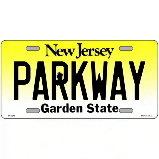 Parkway New Jersey Metal Sign