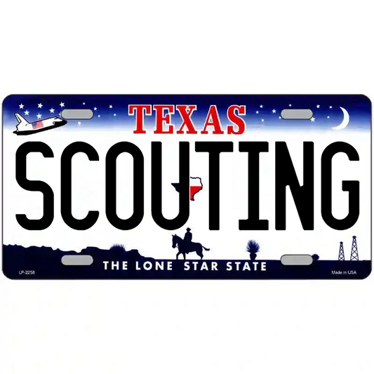 Scouting Texas Metal Sign