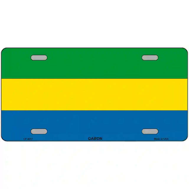 Gabon Flag Metal Sign
