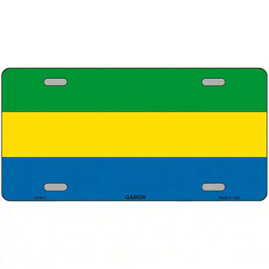 Gabon Flag Metal Sign