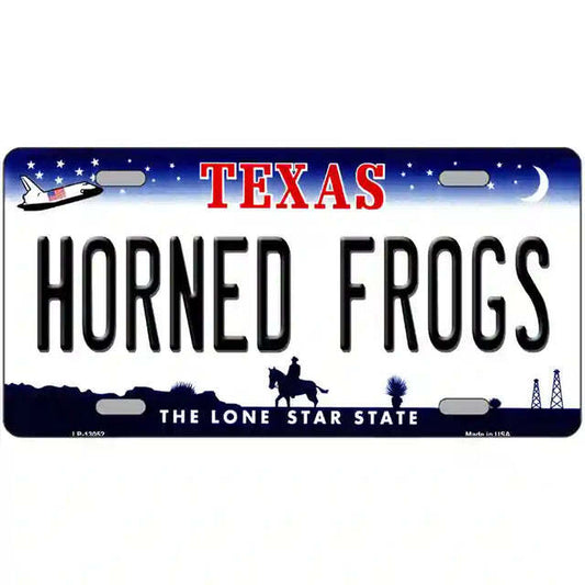 Horned Frogs Texas Metal Sign
