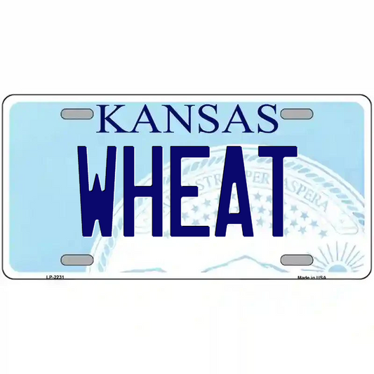 Wheat Kansas Metal Sign