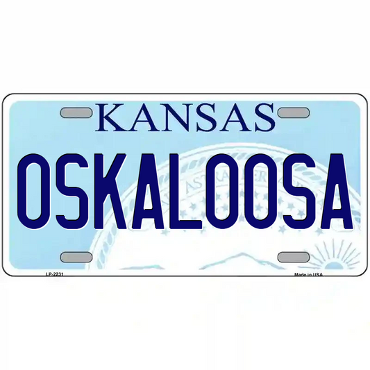 Oskaloosa Knasas Metal Sign