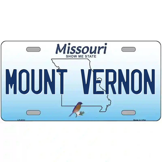 Mount Vernon Missouri Metal Sign