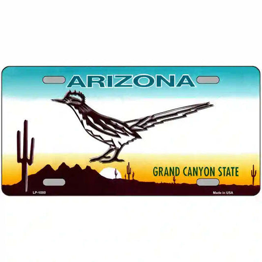 Roadrunner Arizona Metal Sign